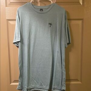 Men's Blue T-Shirt with Palm Tree Logo